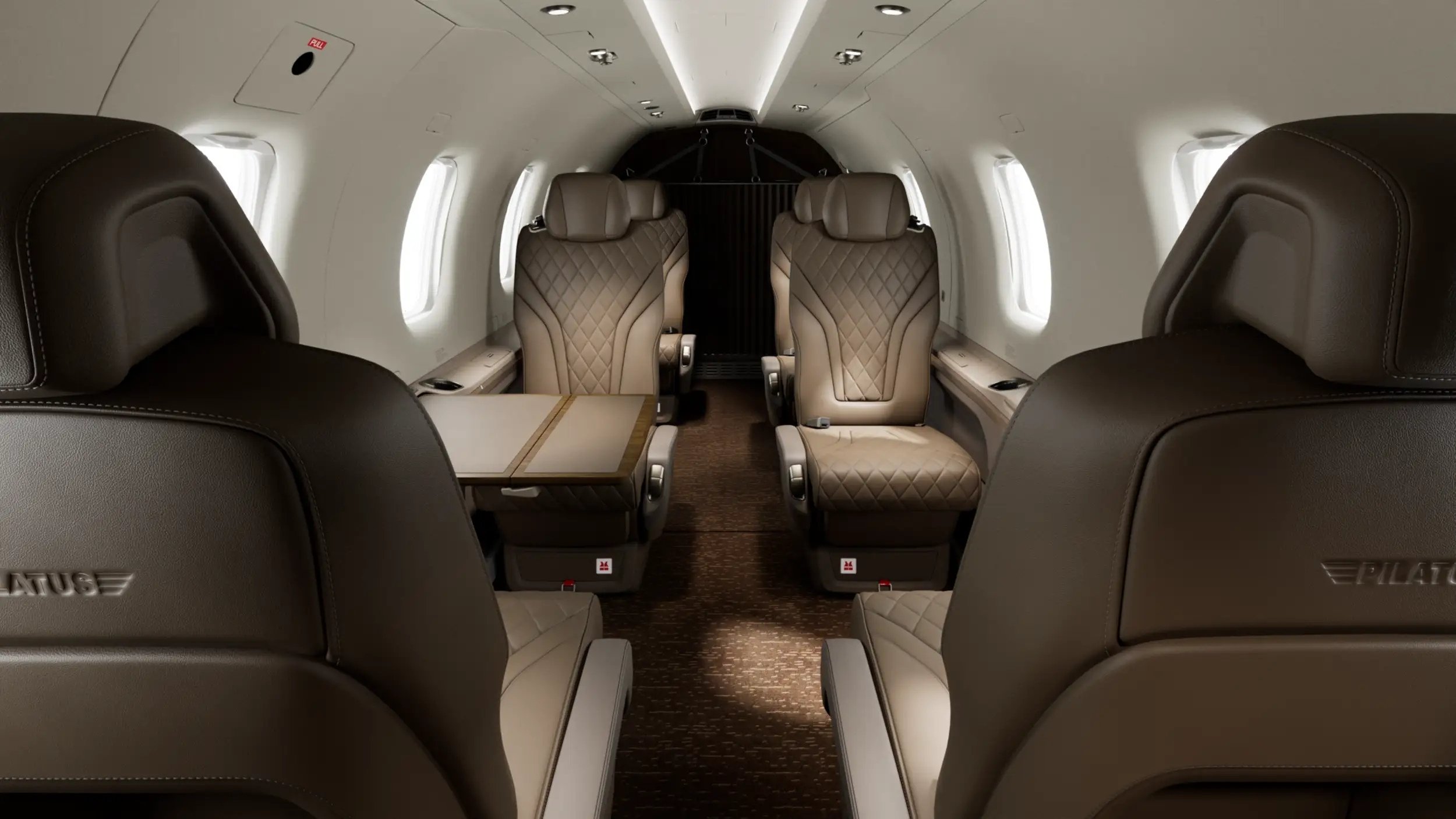 Pilatus PC-12 — kabinen